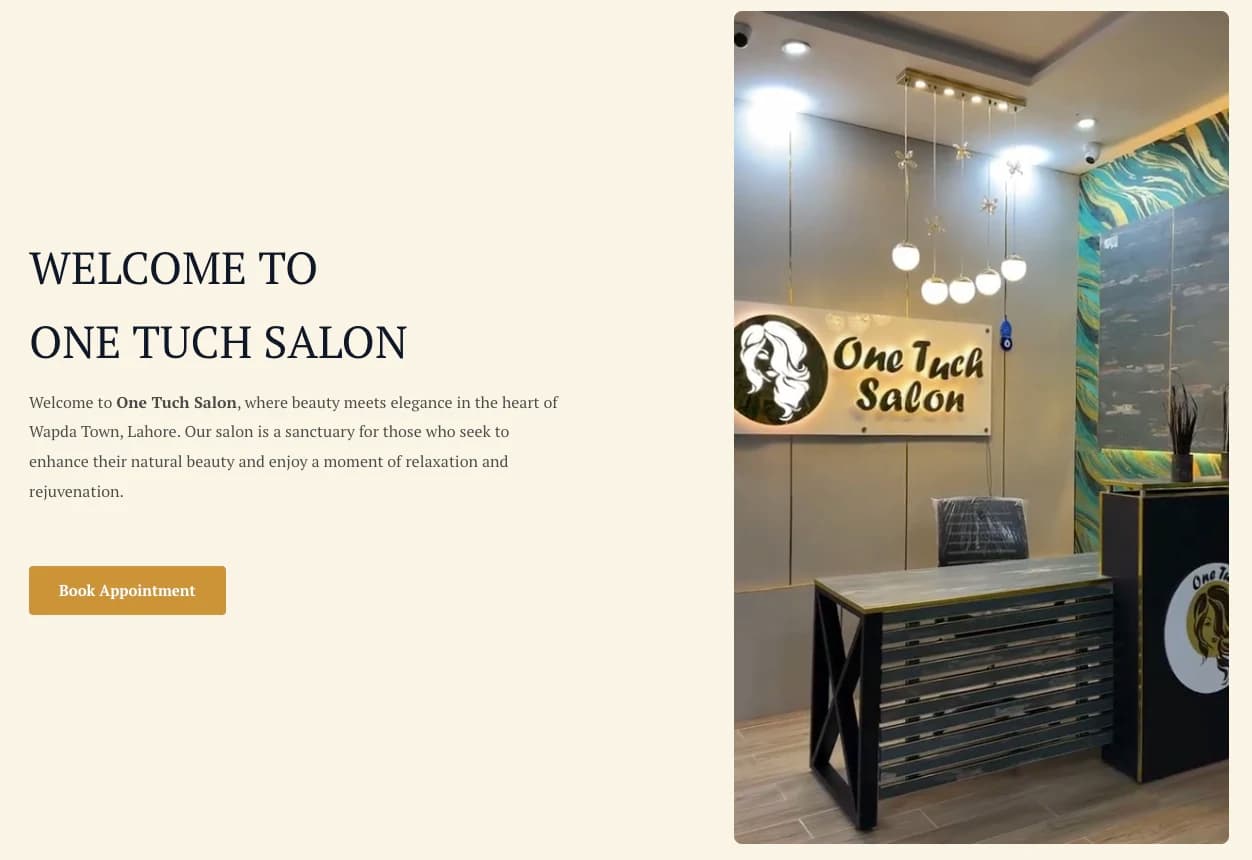 One Touch Salon showcase