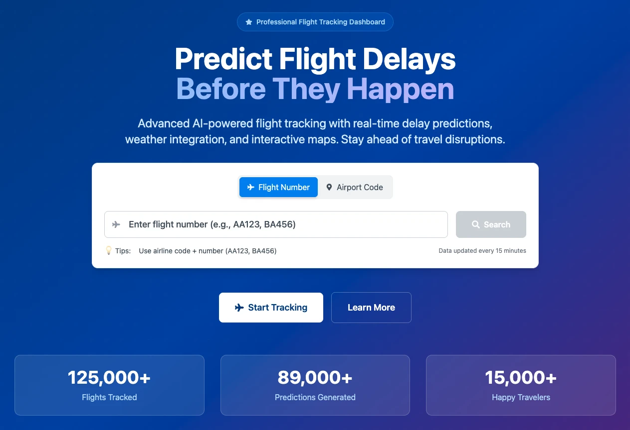 AI Flight Delay Predictor